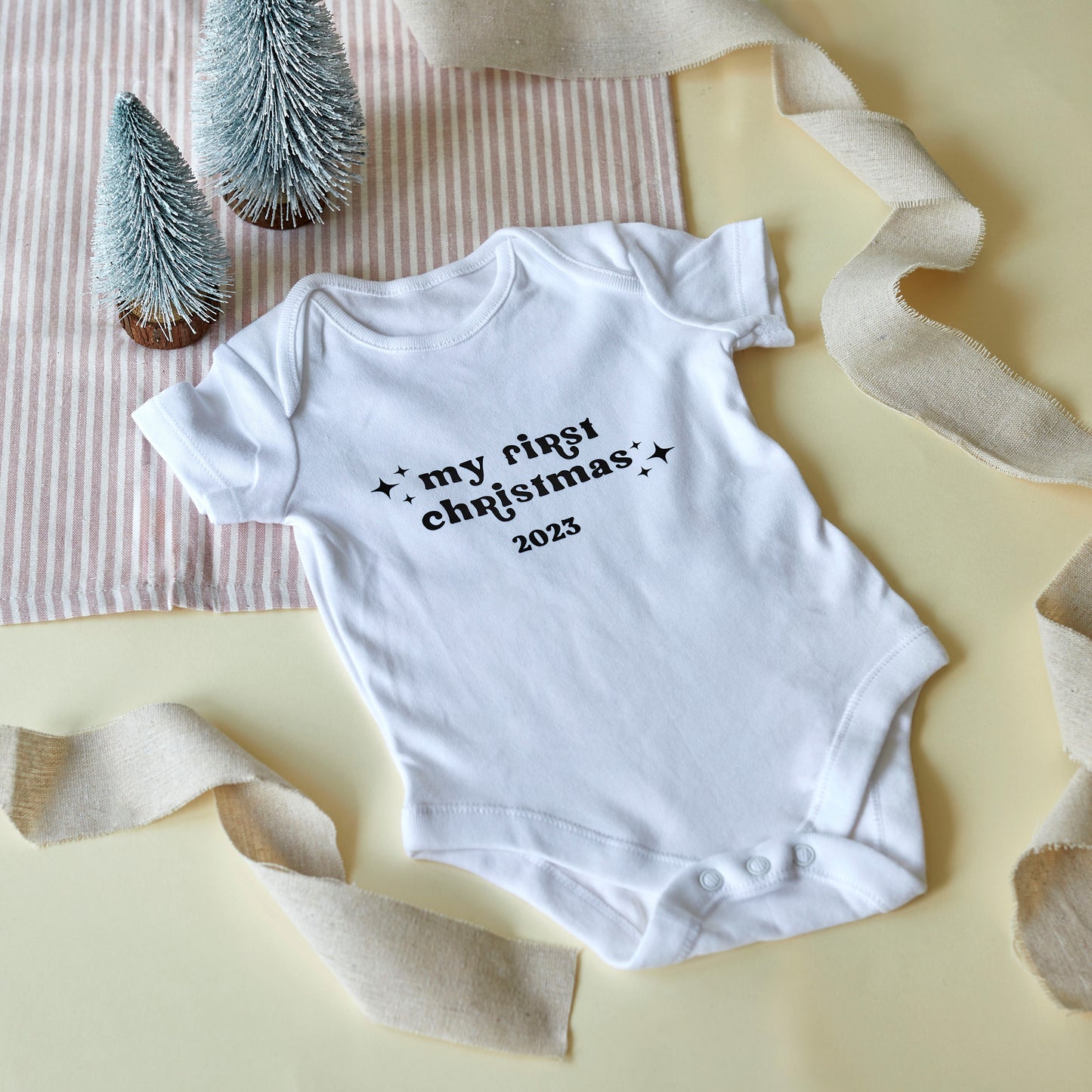 First Christmas Baby Grow